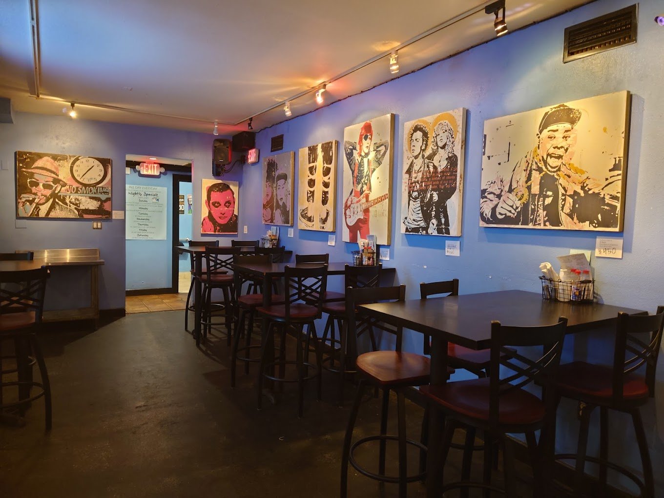 Dining area inside The Hammered Lamb